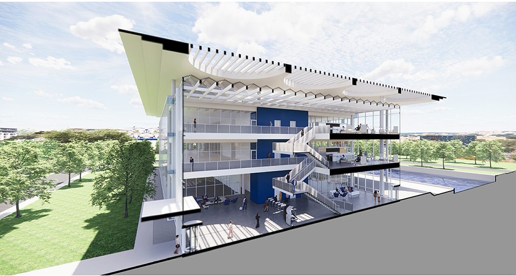 P11 - Section Perspective of Atrium